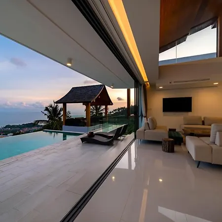 Samui Relax: Luxury Seaview Villa with Infinity Pool Lamai Beach  Exterior photo